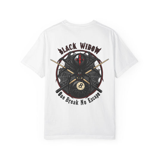 Black Widow One Break No Escape Billiards Comfort Colors Tee