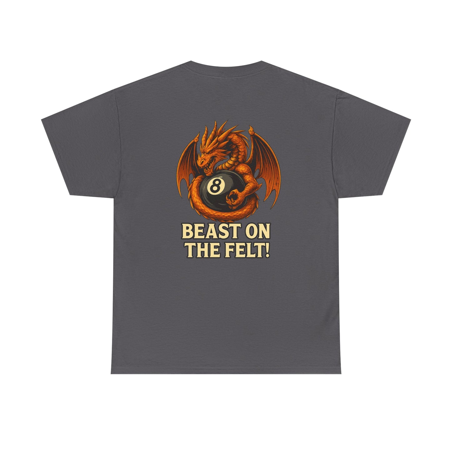 Beast On The Felt Dragon Billiards Gildan Tee