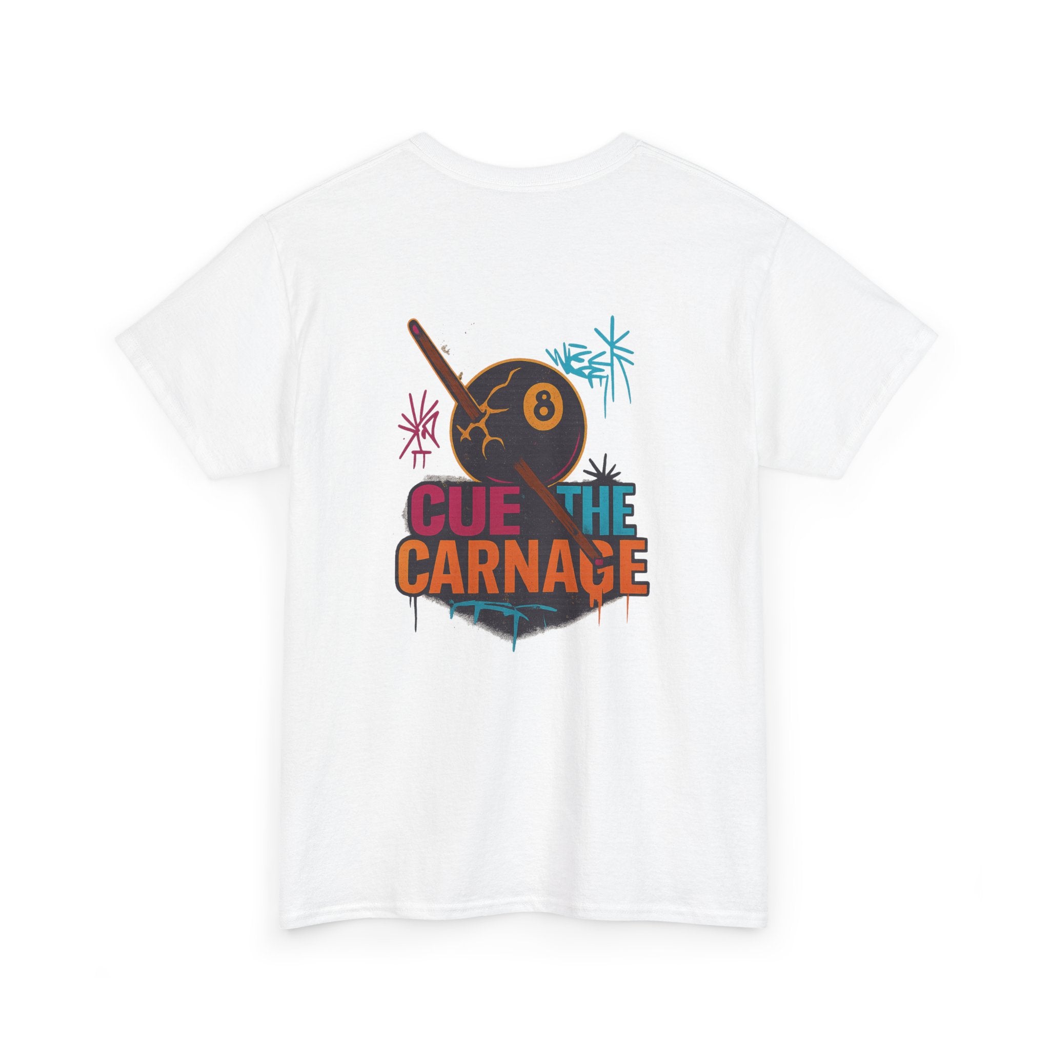 Cue the Carnage Billiards Tee