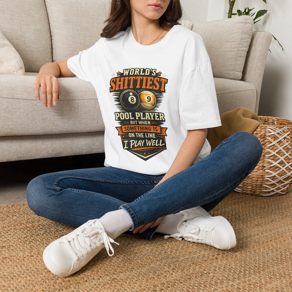 World’s Shittiest Pool Player Funny Billiards T-Shirt