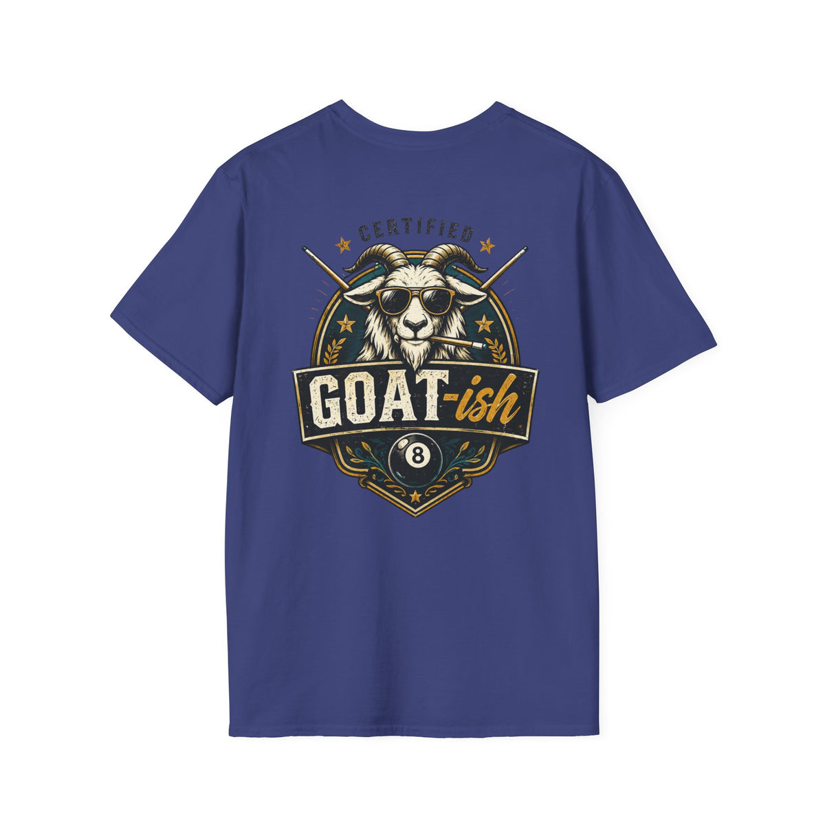 Certified GOAT-ish Funny Billiards T-Shirt CCS-CST-004