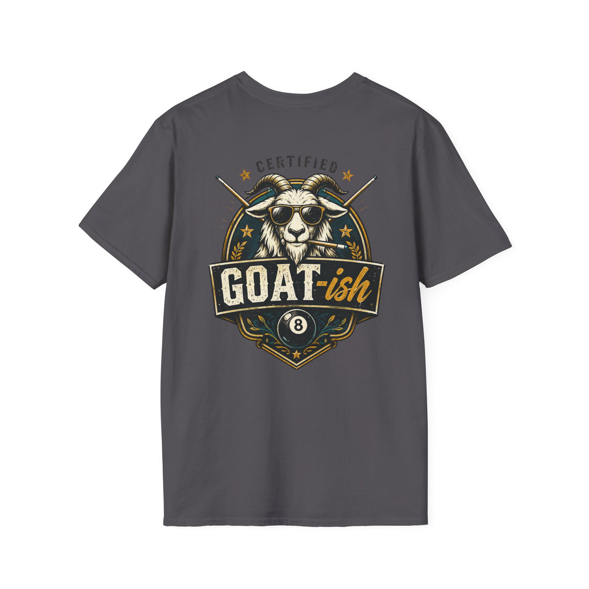 Certified GOAT-ish Funny Billiards T-Shirt CCS-CST-004