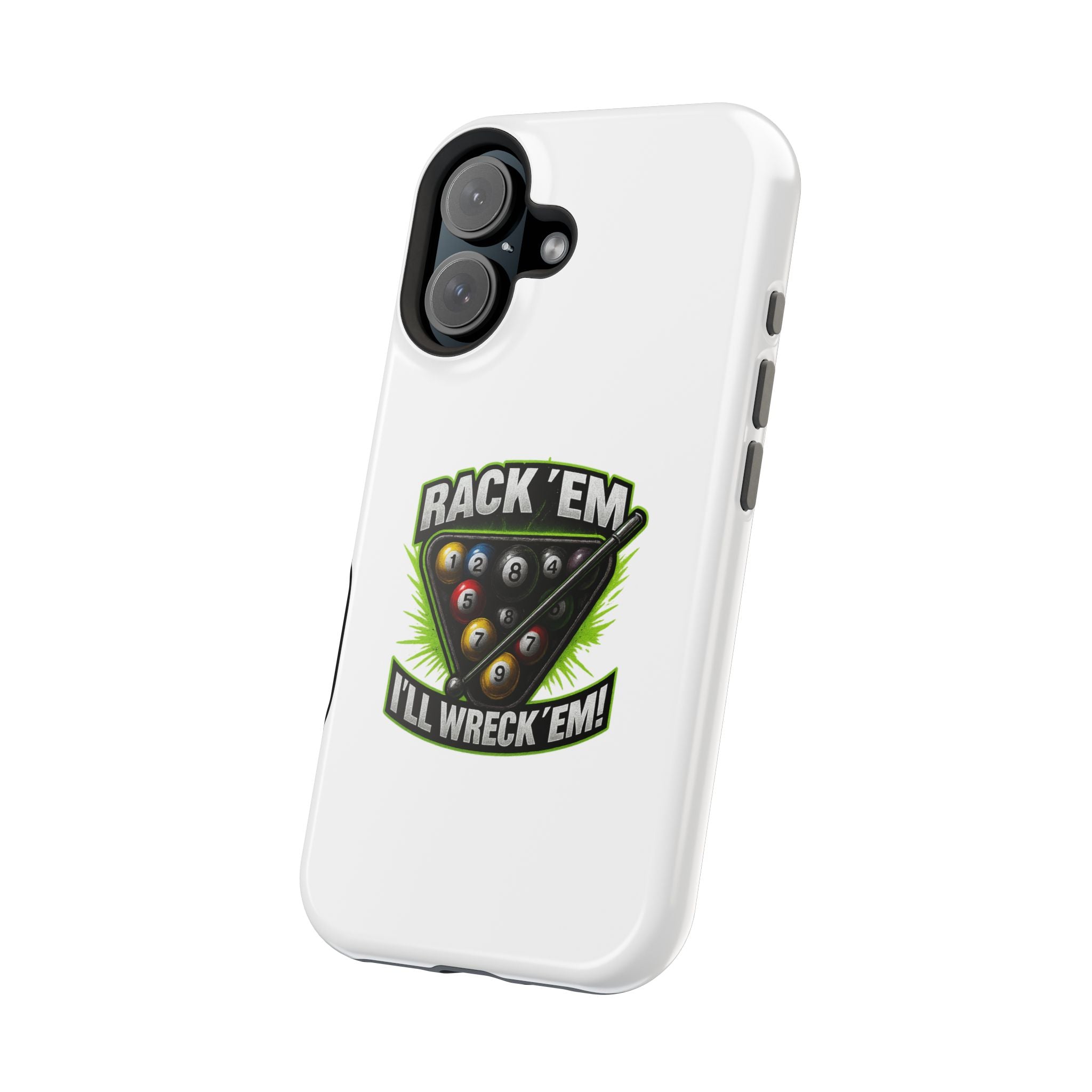 Magnetic Phone Case - Rack 'Em, I'll Wreck 'Em | Cool Custom Impact-Resistant Cases for Gamers & Pool Lovers, Perfect Gift for [...]