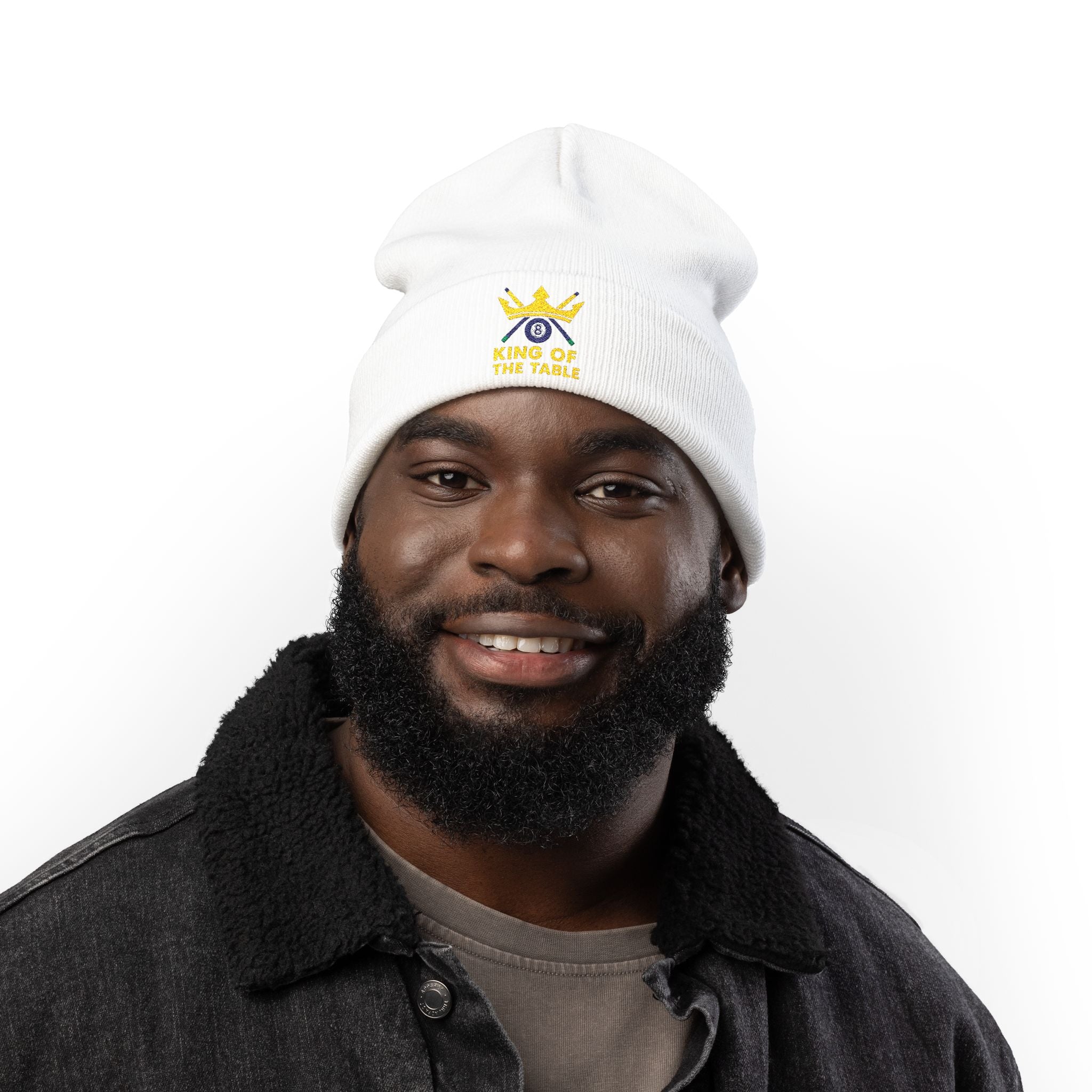 King Of The Table Embroidered Beanie