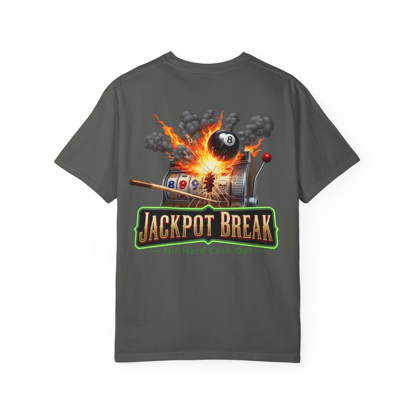 Jackpot Break Hit Hard Cash Out Casino Billiards Comfort Colors Tee