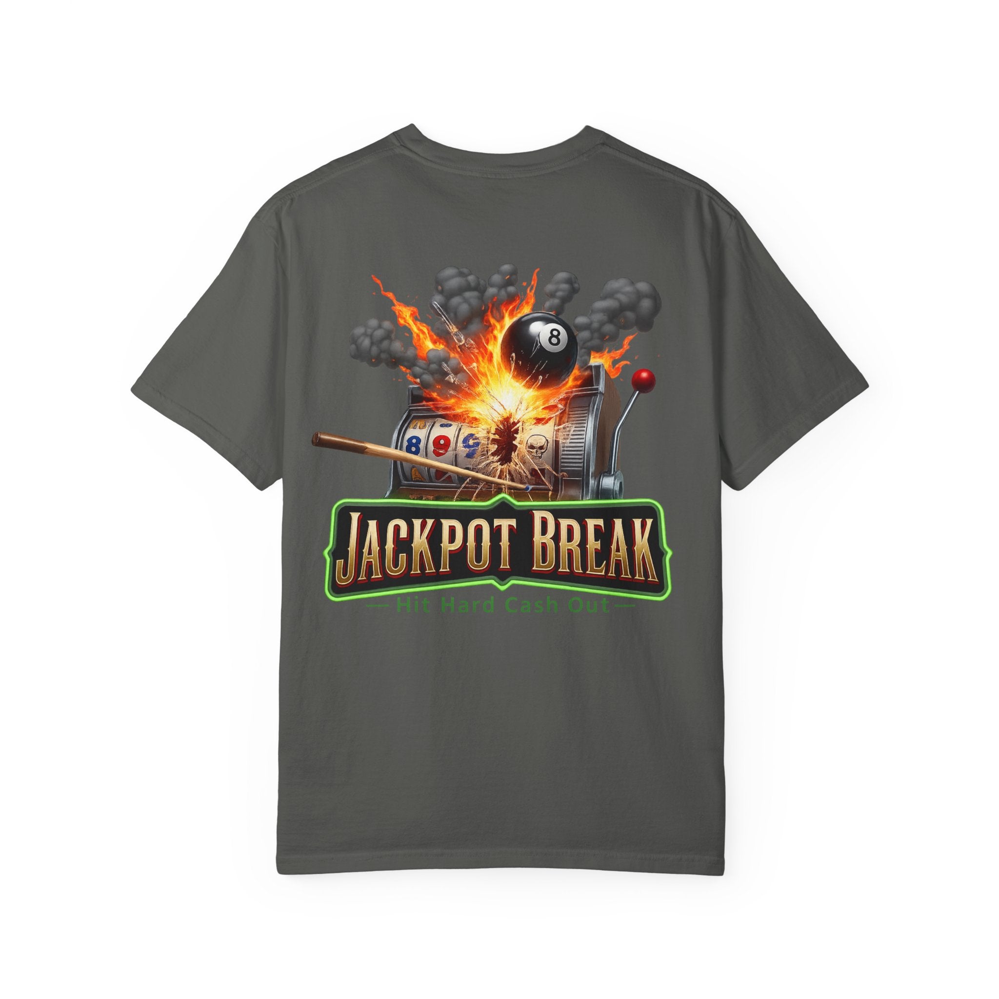 Jackpot Break Hit Hard Cash Out Casino Billiards Comfort Colors Tee