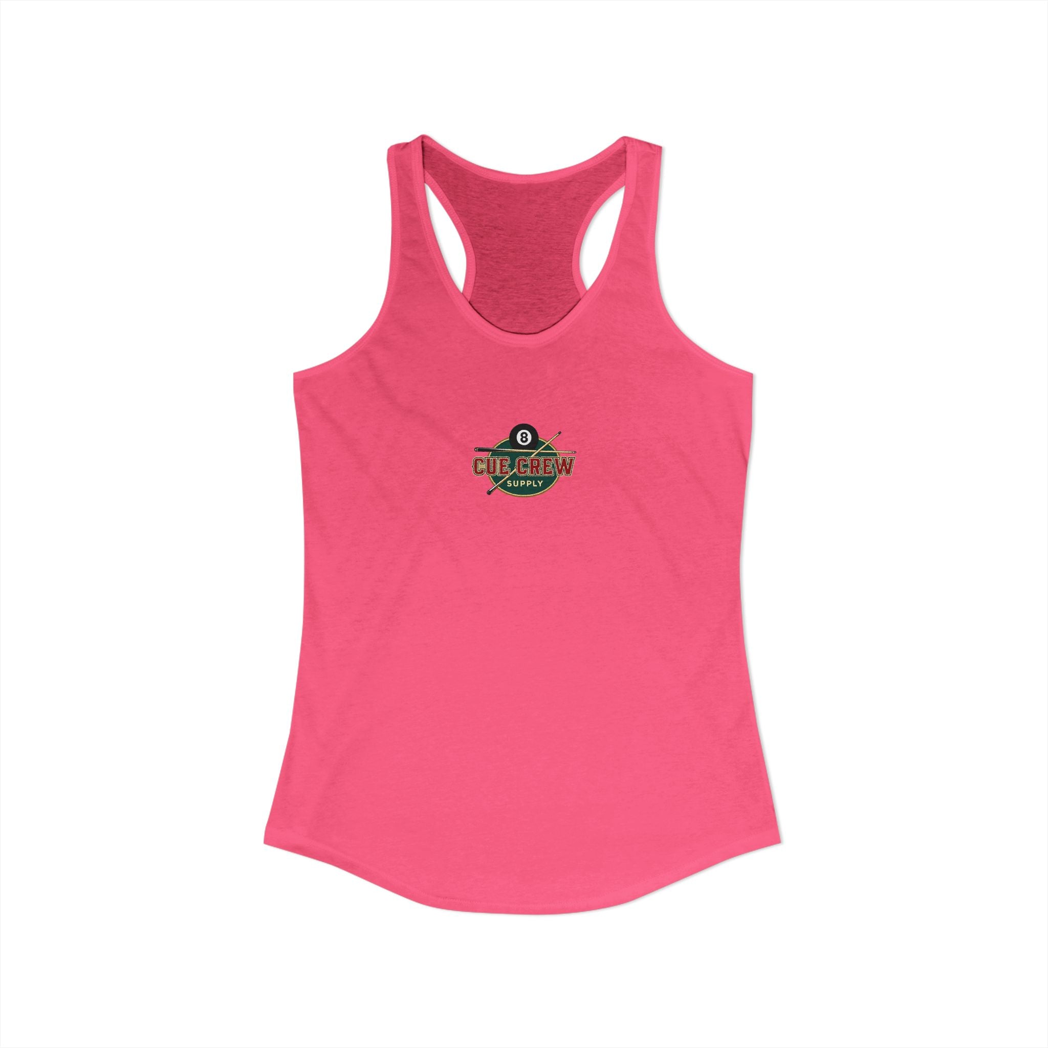 Rack 'Em Up Buttercup Women's Racerback Tank Top | Vintage Pool Hall Billiards Graphic Tank | Cue Crew Supply