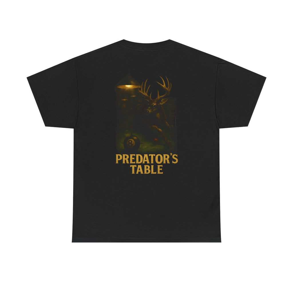 Predator's Table Billiards Meets Hunting Deer Gildan Tee