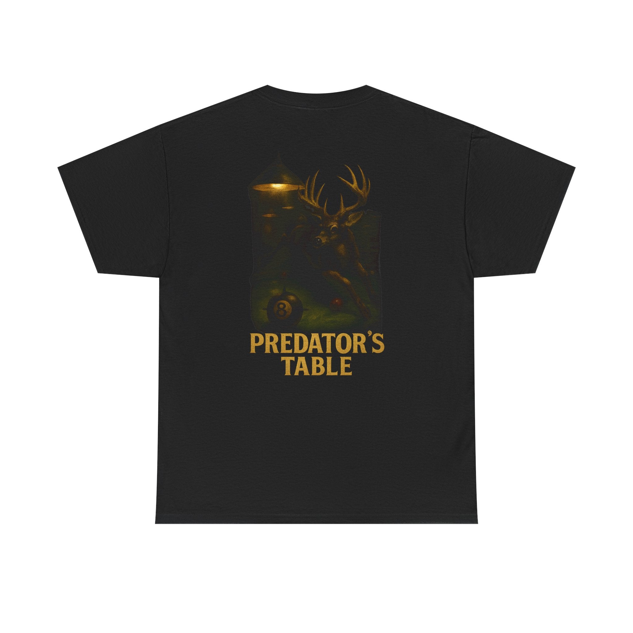 Predator's Table Billiards Meets Hunting Deer Gildan Tee