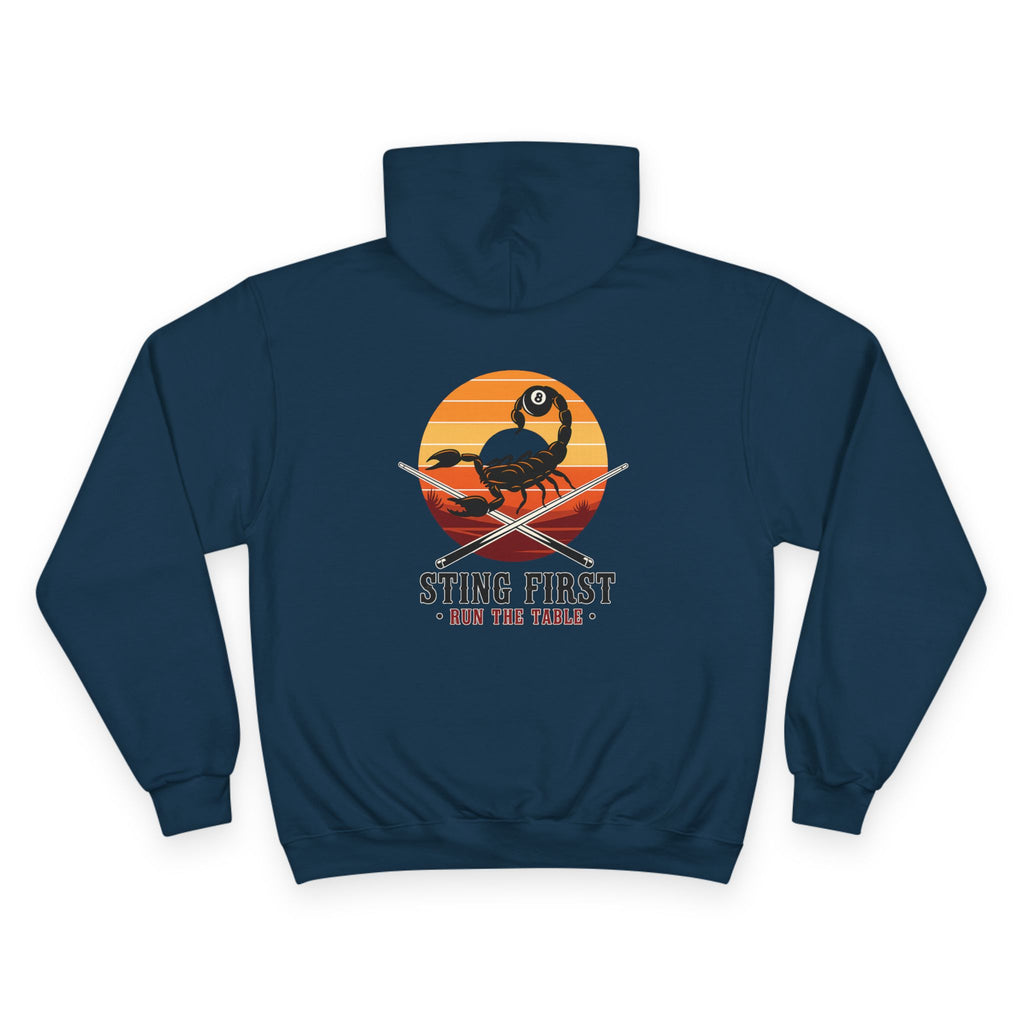 Sting First - Run The Rack Billiards Champion Hoodie