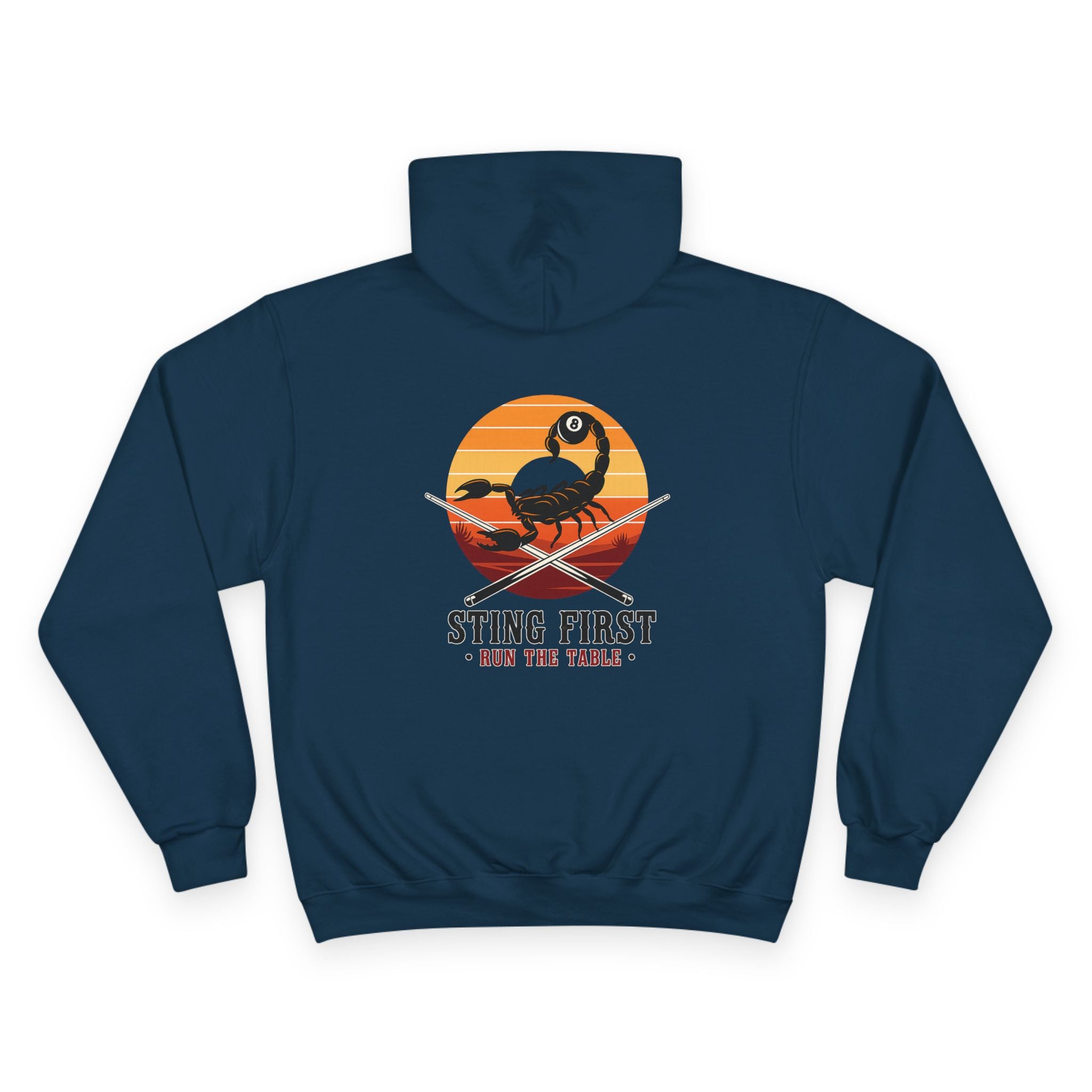 Sting First - Run The Rack Billiards Champion Hoodie