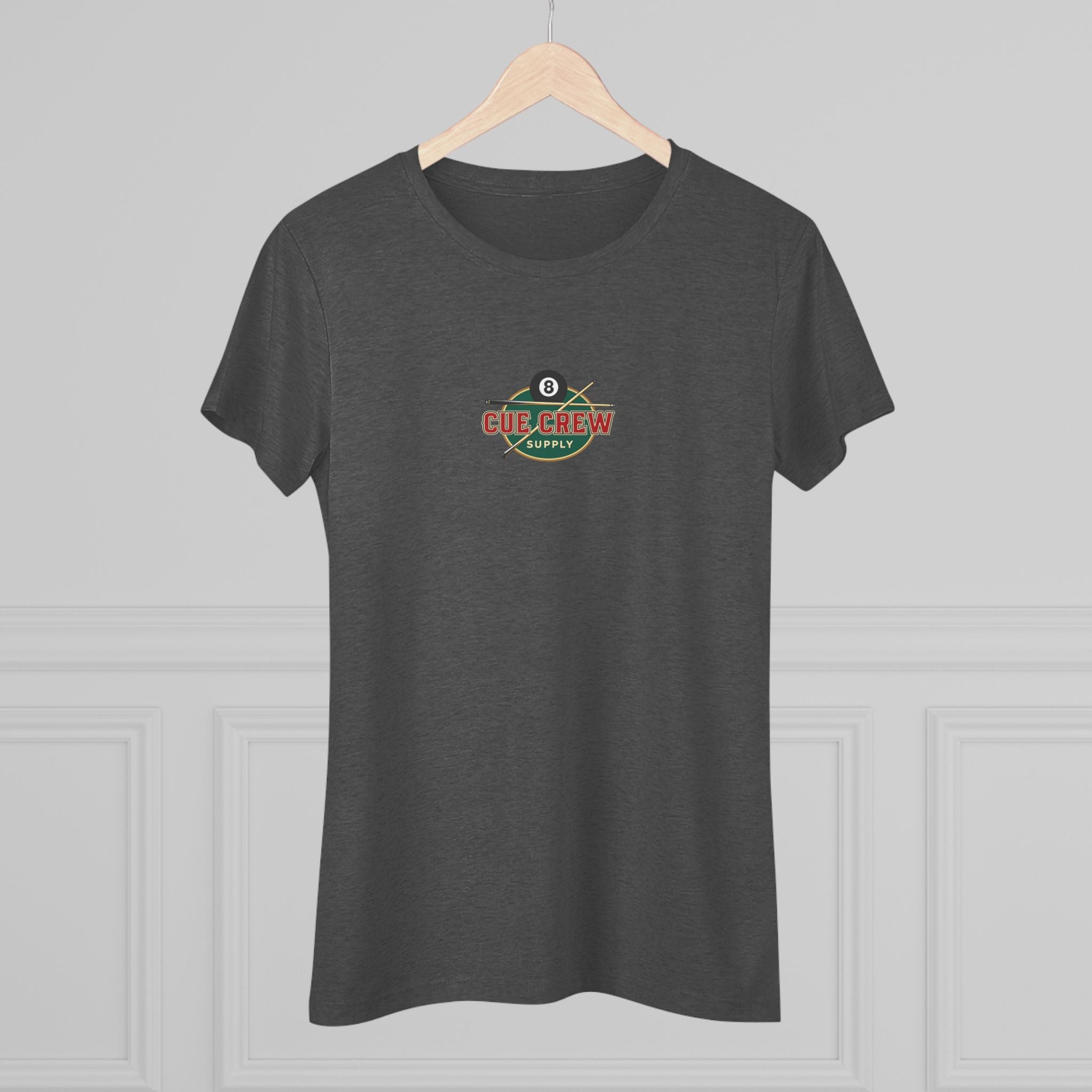 Pool Chick Means Business Ladies Billiards Next Level Tri-Blend Tee