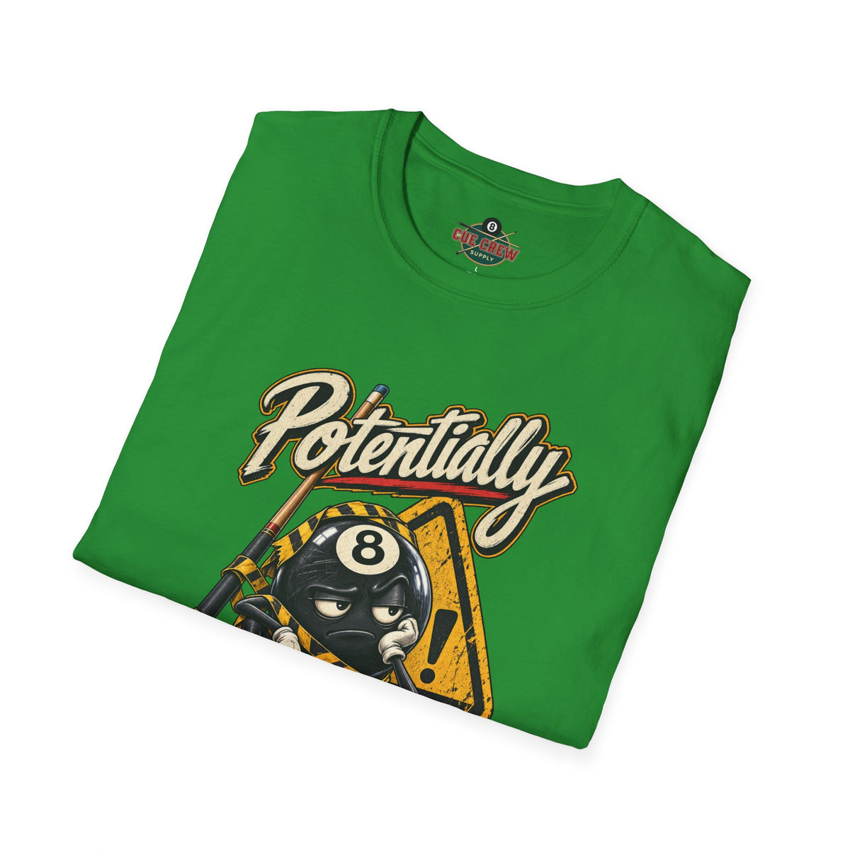 Potentially Dangerous – Funny 8-Ball Billiards T-Shirt – Pool Player Tee