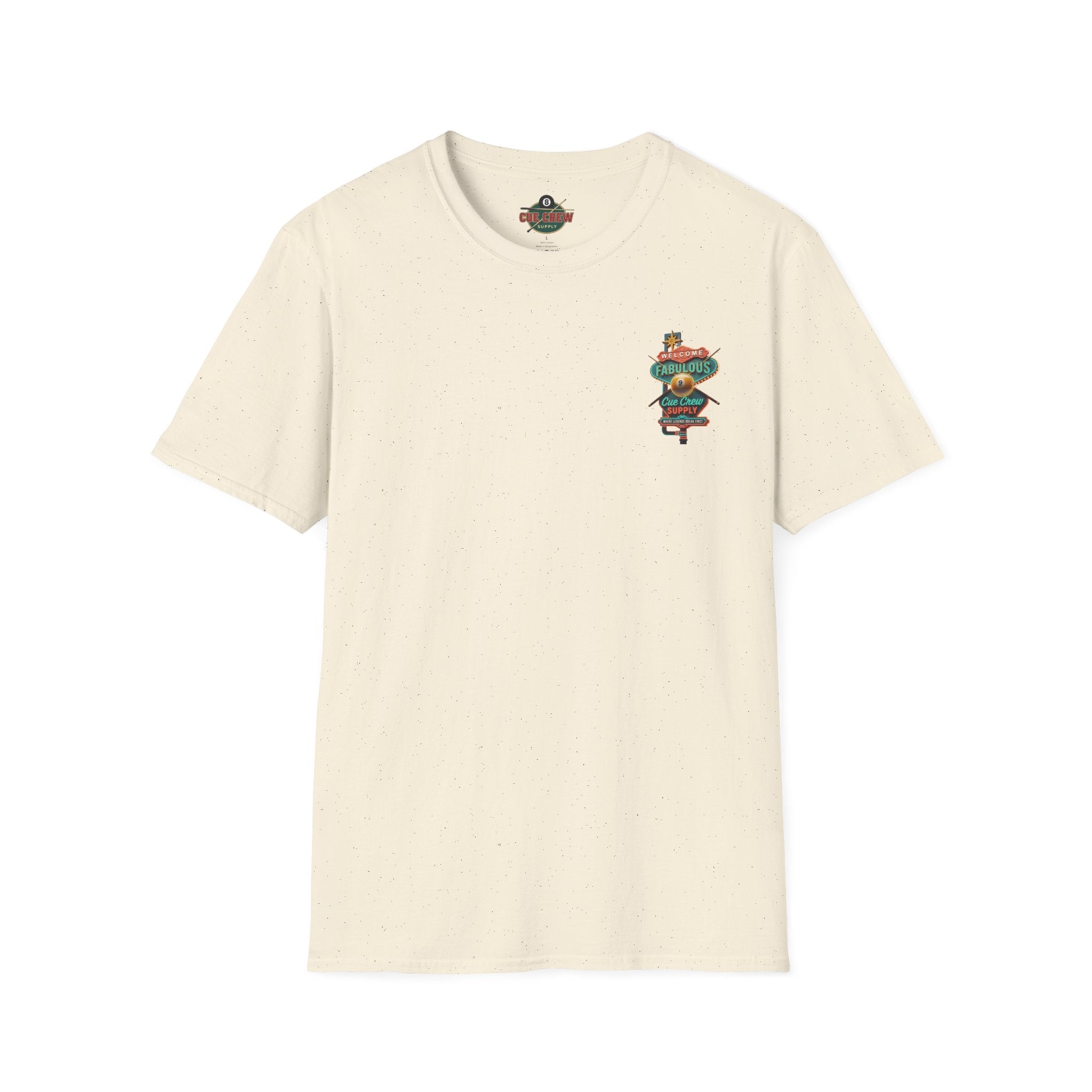 Welcome to Fabulous Cue Crew Supply Billiards T-Shirt | Las Vegas Pool Player Graphic Tee | Front & Back Print