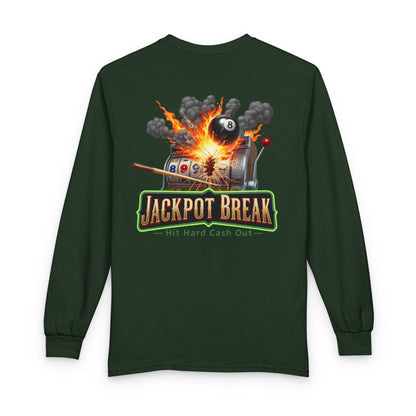 Jackpot Break Billiards Casino Mashup Gildan Long Sleeve Tee