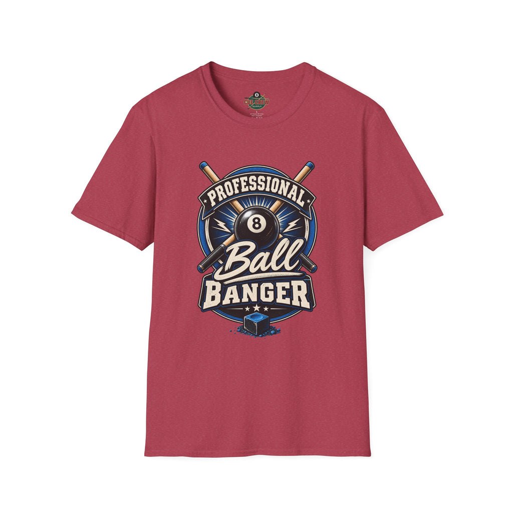 Professional Ball Banger – Funny Billiards T-Shirt – Pool Player Tee