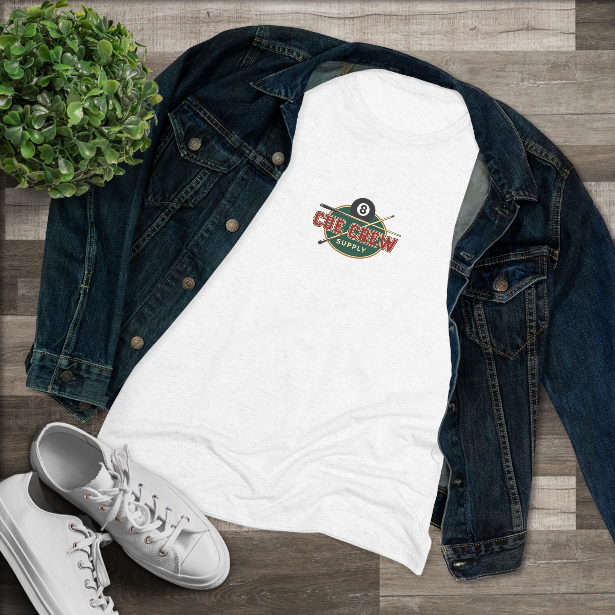 I Shoot Pool Because Shooting People Is Frowned Upon Ladies Billiards Next Level Tri-Blend Tee