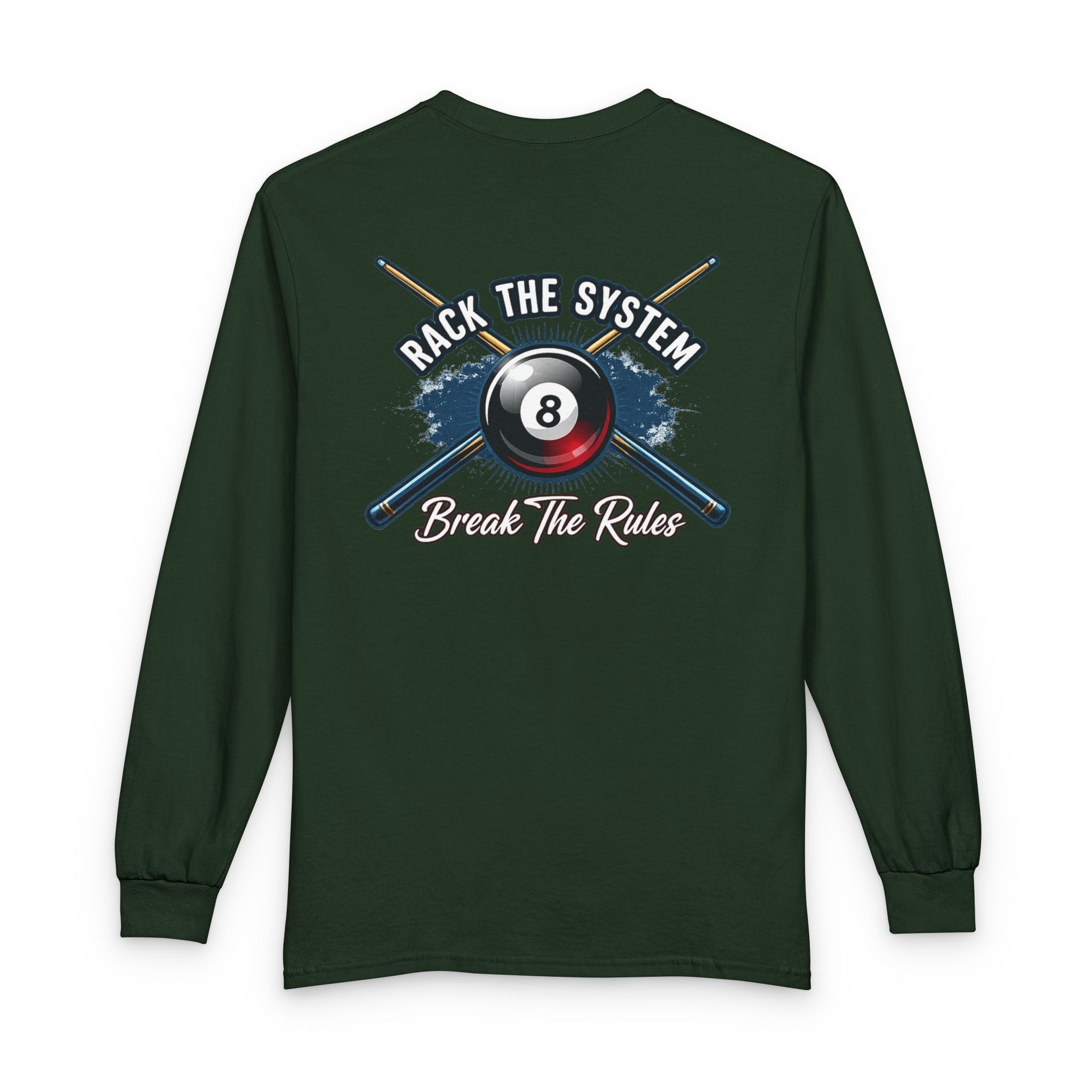 Rack the System Billiards Gildan Long Sleeve T-Shirt