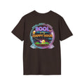 Pool Is My Happy Hour Funny Billiards T-Shirt | Neon Pool Hall Graphic Tee | Front & Back Print
