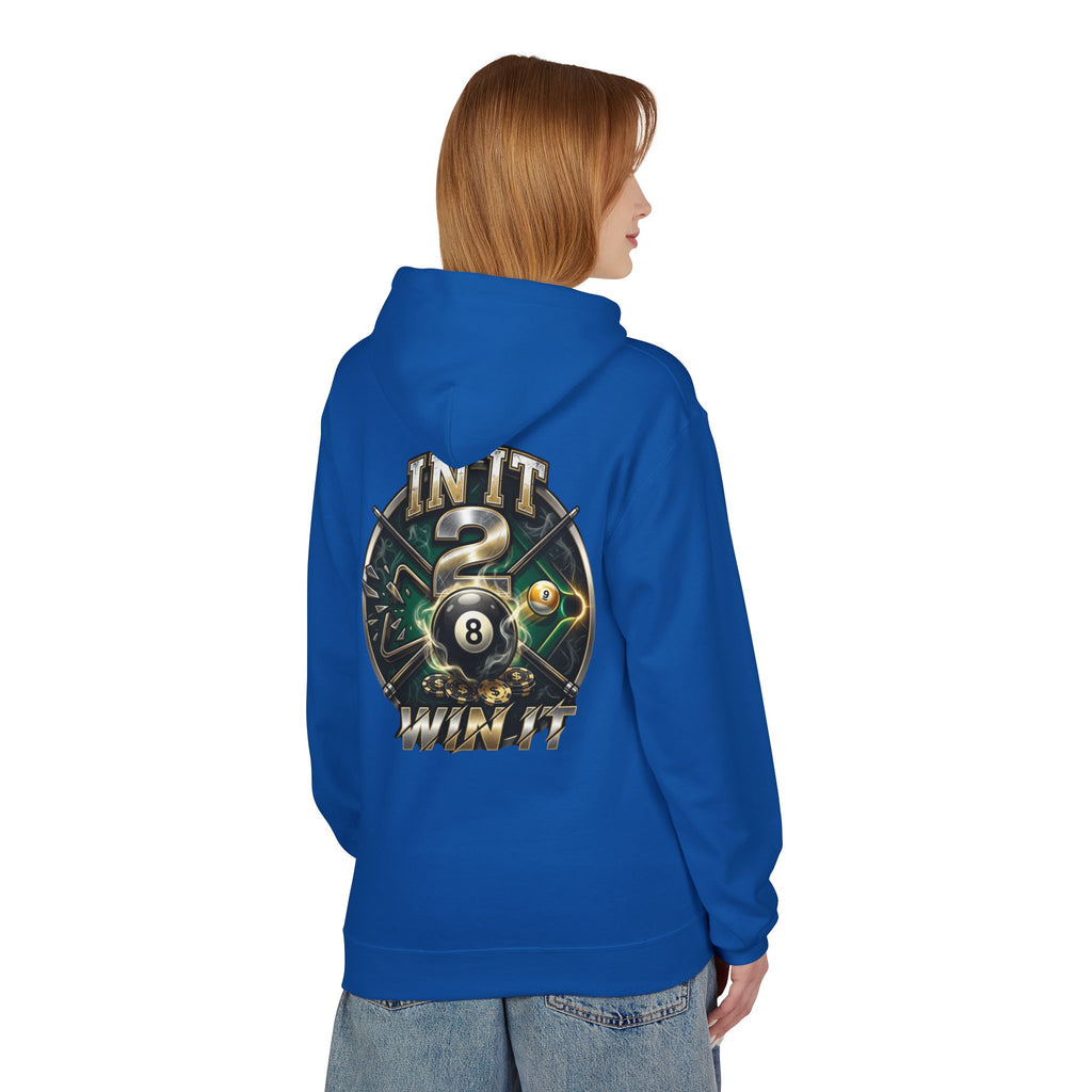 In It 2 Win It Pool Player Hoodie | Lucky 8 Ball & 9 Ball Billiards Graphic Hoodie | Cue Crew Supply