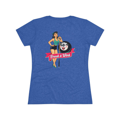 Break & Wink Next Level Women's Tri-Blend Tee