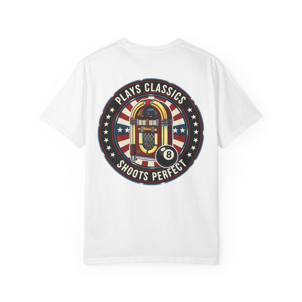 Plays Classics, Shoots Perfect Classic Jukebox Billiards Comfort Colors Tee