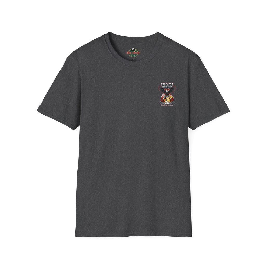 Predator on the Break Billiards T-Shirt | Eagle Pool Player Graphic Tee | Rack Strike Dominate | Front & Back Print