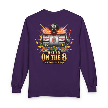 All In On The 8 Billiards Gildan Long Sleeve Tee