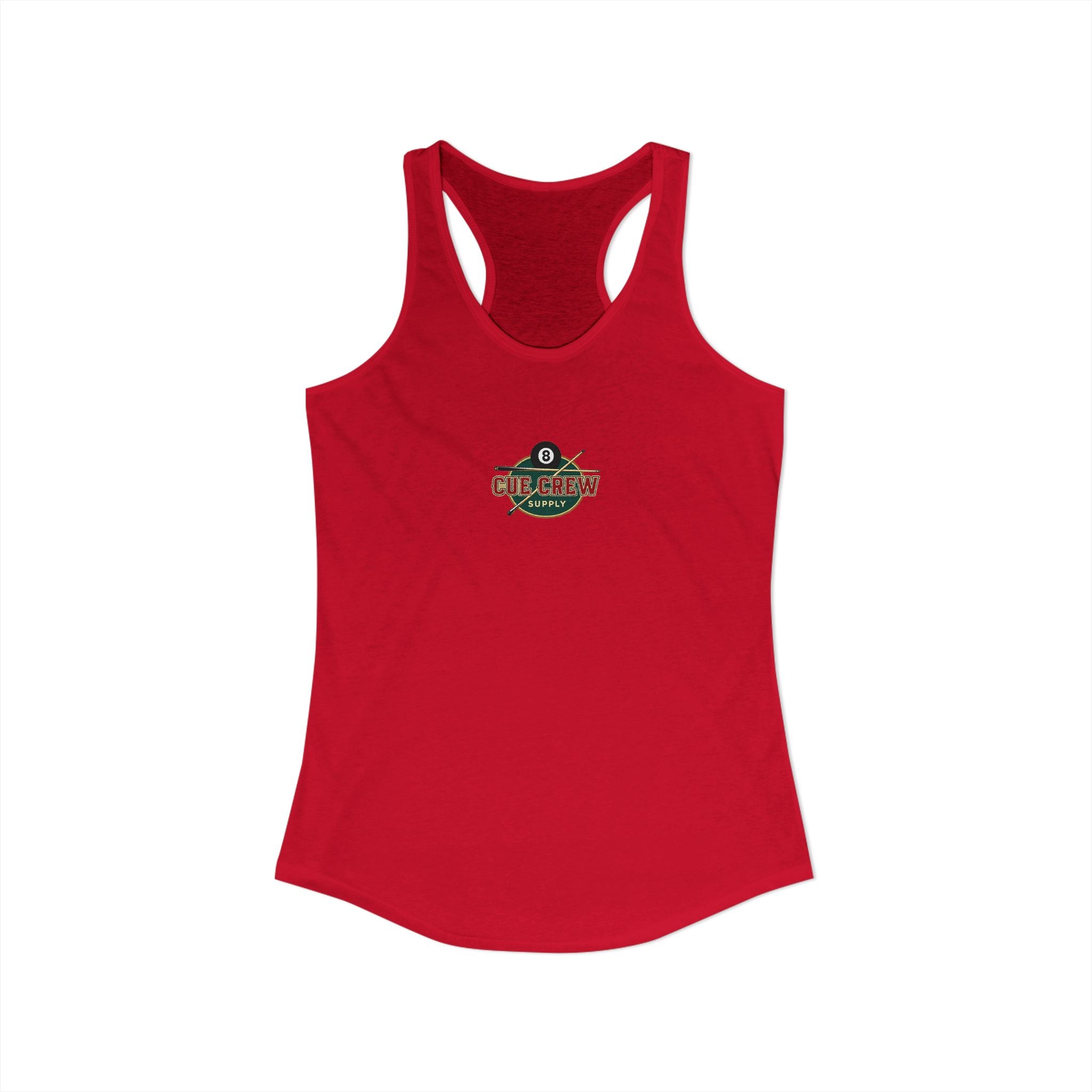 Rack 'Em Up Buttercup Women's Racerback Tank Top | Vintage Pool Hall Billiards Graphic Tank | Cue Crew Supply