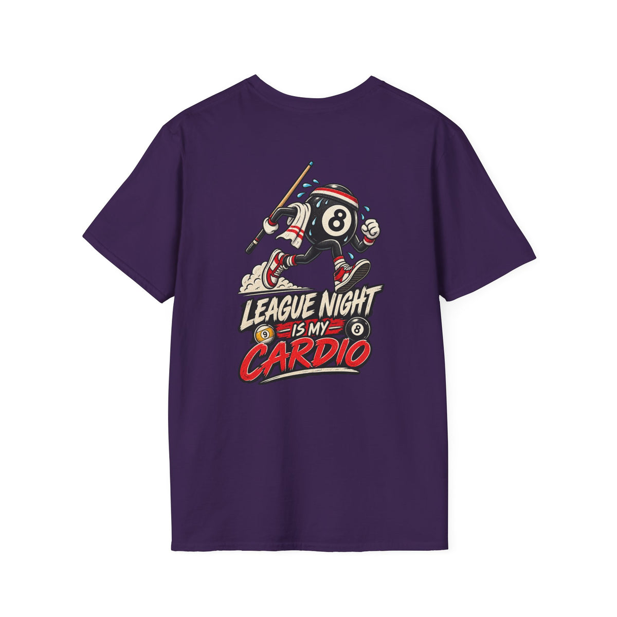 League Night Is My Cardio Pool Player T-Shirt | Classic Series CCS-CST-016