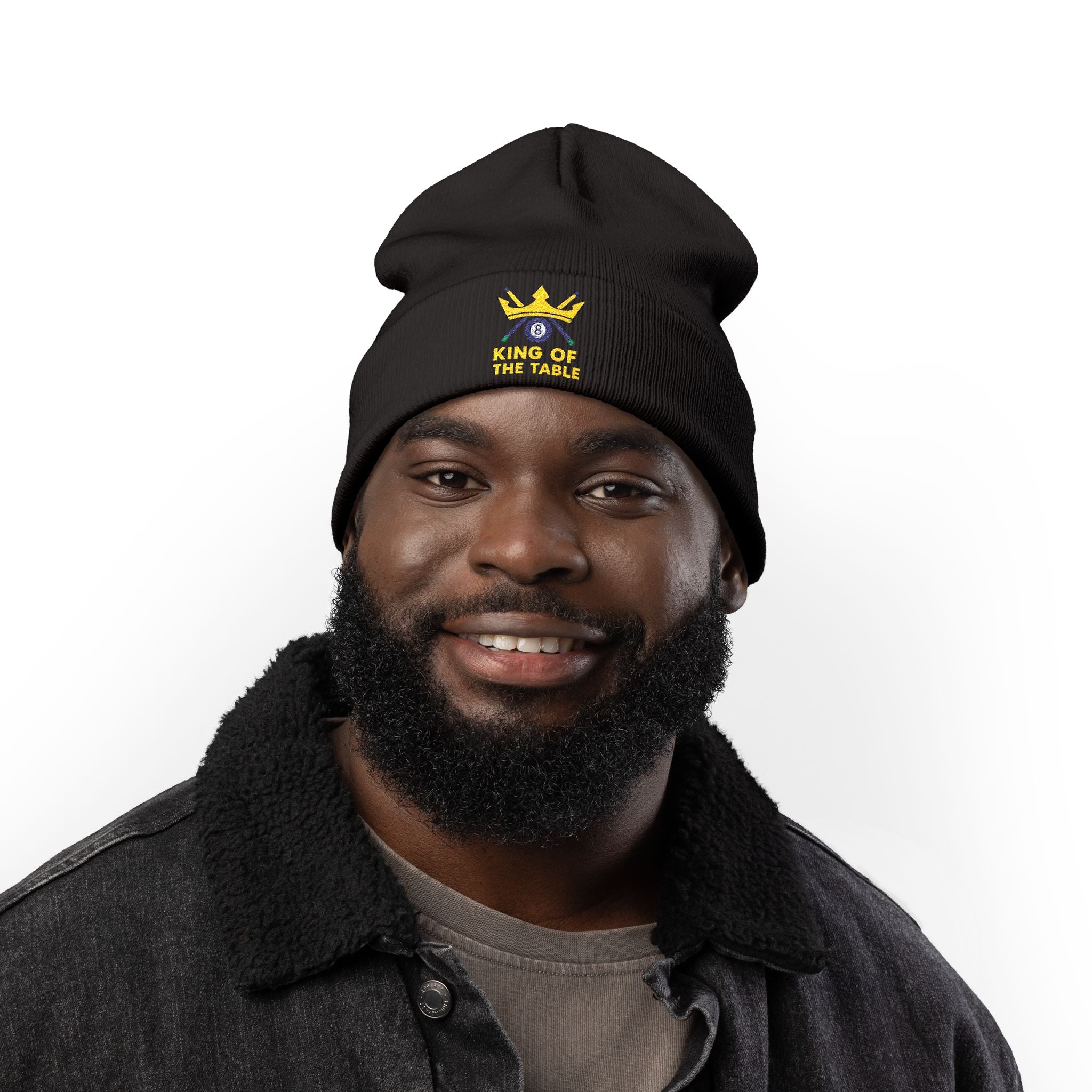 King Of The Table Embroidered Beanie