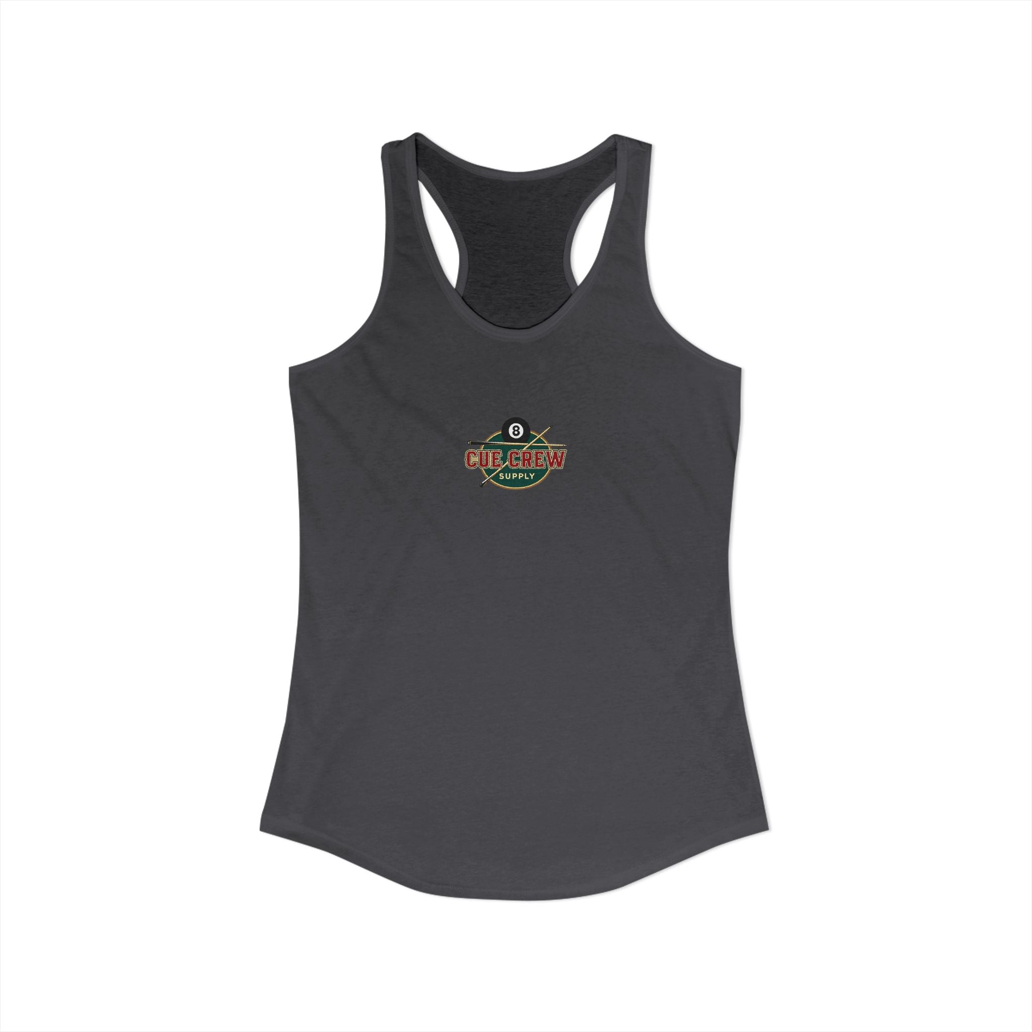 Rack 'Em Up Buttercup Women's Racerback Tank Top | Vintage Pool Hall Billiards Graphic Tank | Cue Crew Supply