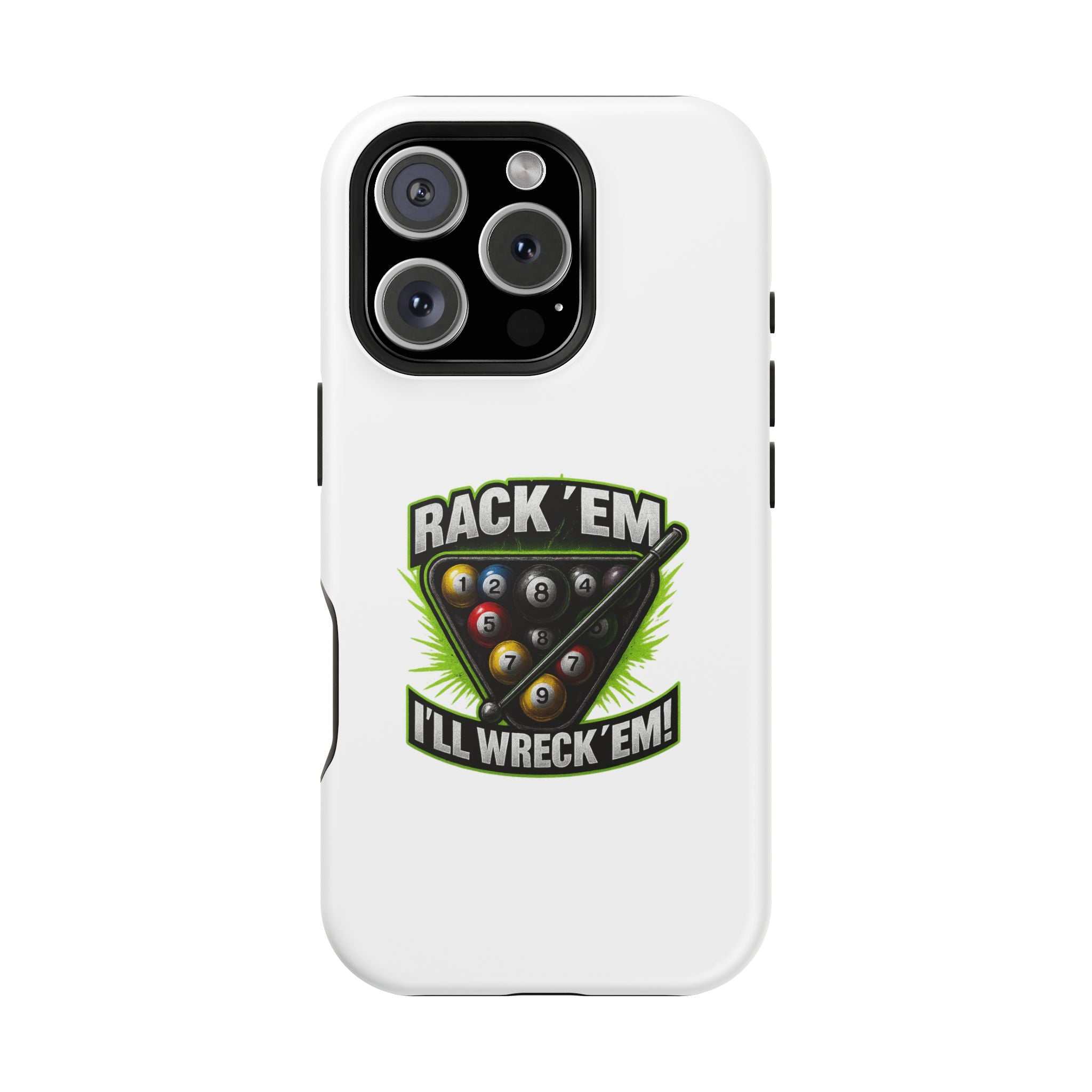 Magnetic Phone Case - Rack 'Em, I'll Wreck 'Em | Cool Custom Impact-Resistant Cases for Gamers & Pool Lovers, Perfect Gift for [...]