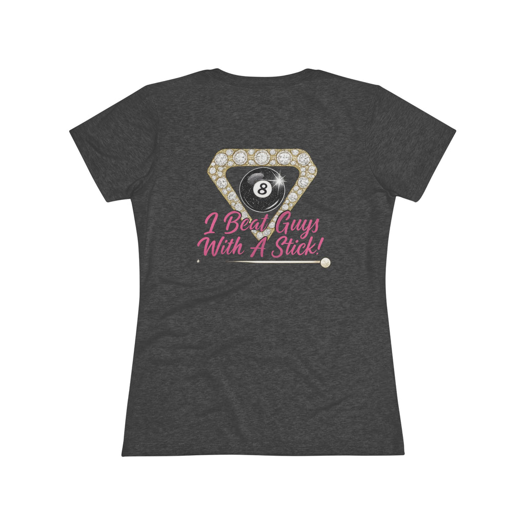 I Beat Guys With A Stick Next Level Women's Tri-Blend Tee