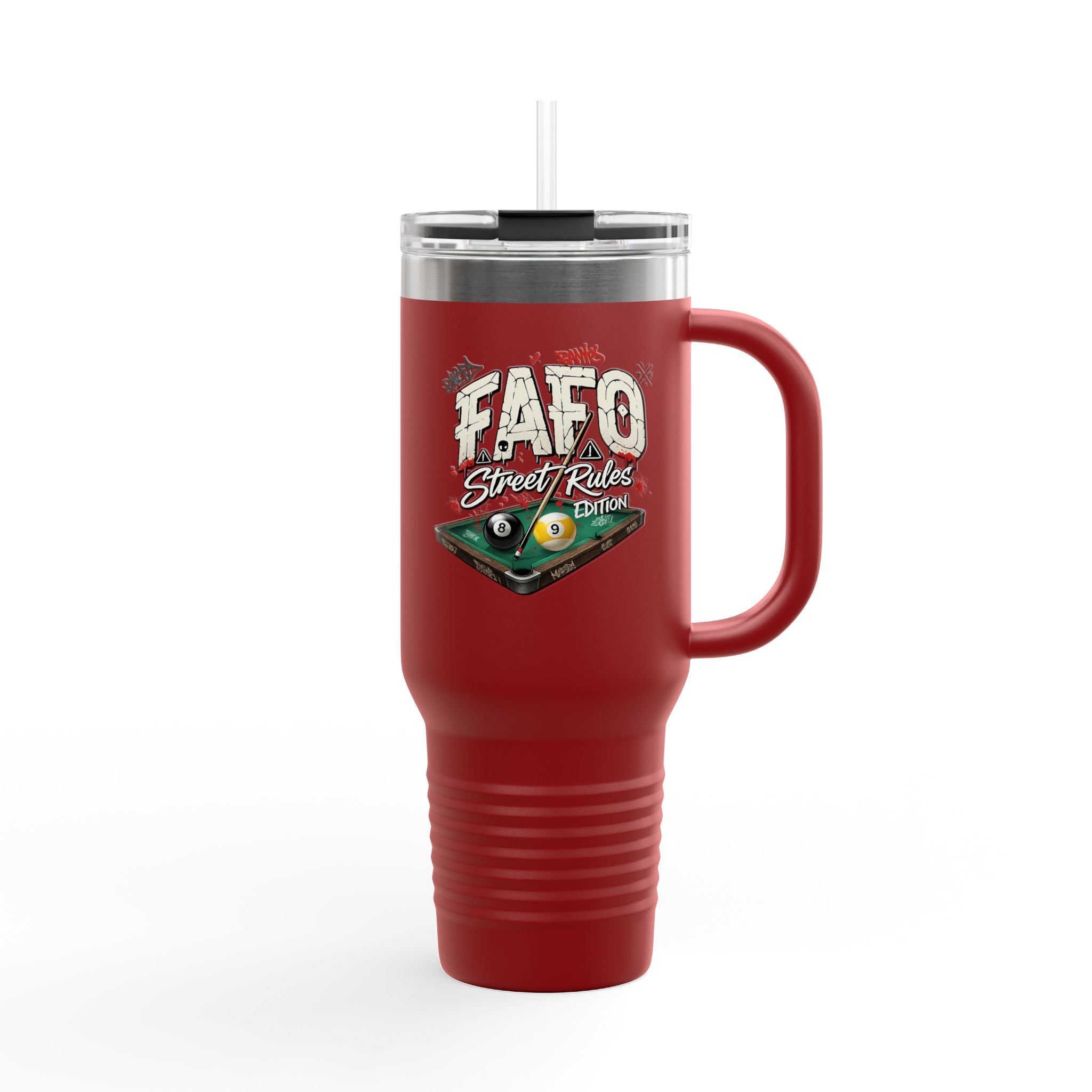 F Around Find Out Street Edition Billiards 40 oz. Tumbler