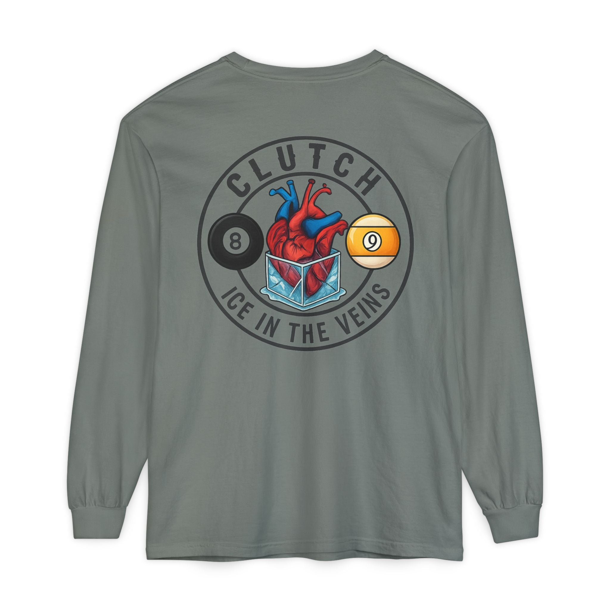 Clutch Ice in the Veins V2 Comfort Colors Long Sleeve Tee