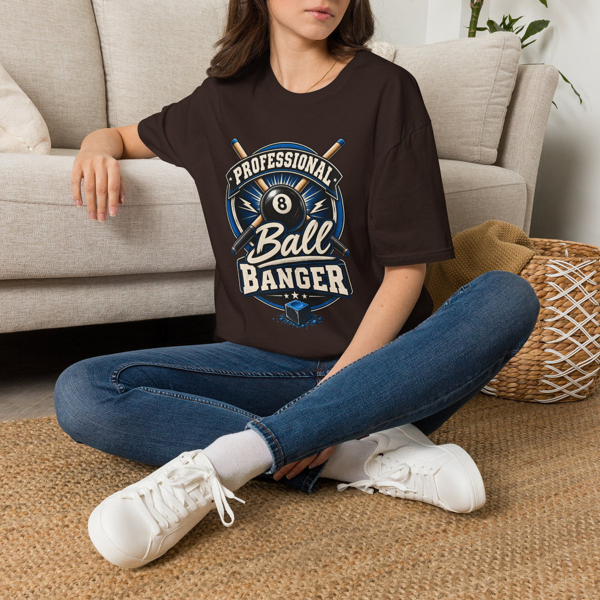 Professional Ball Banger – Funny Billiards T-Shirt – Pool Player Tee