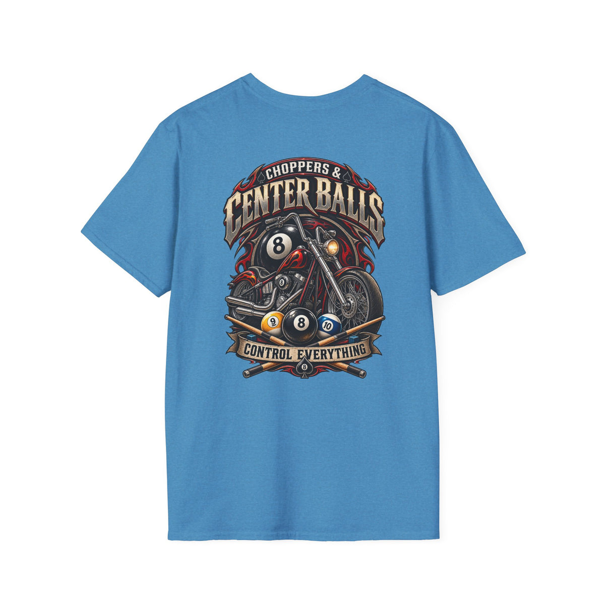 Choppers & Center Balls Billiards Motorcycle T-Shirt