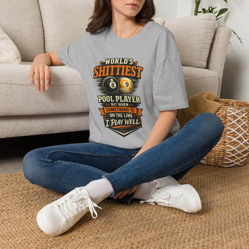 World’s Shittiest Pool Player Funny Billiards T-Shirt
