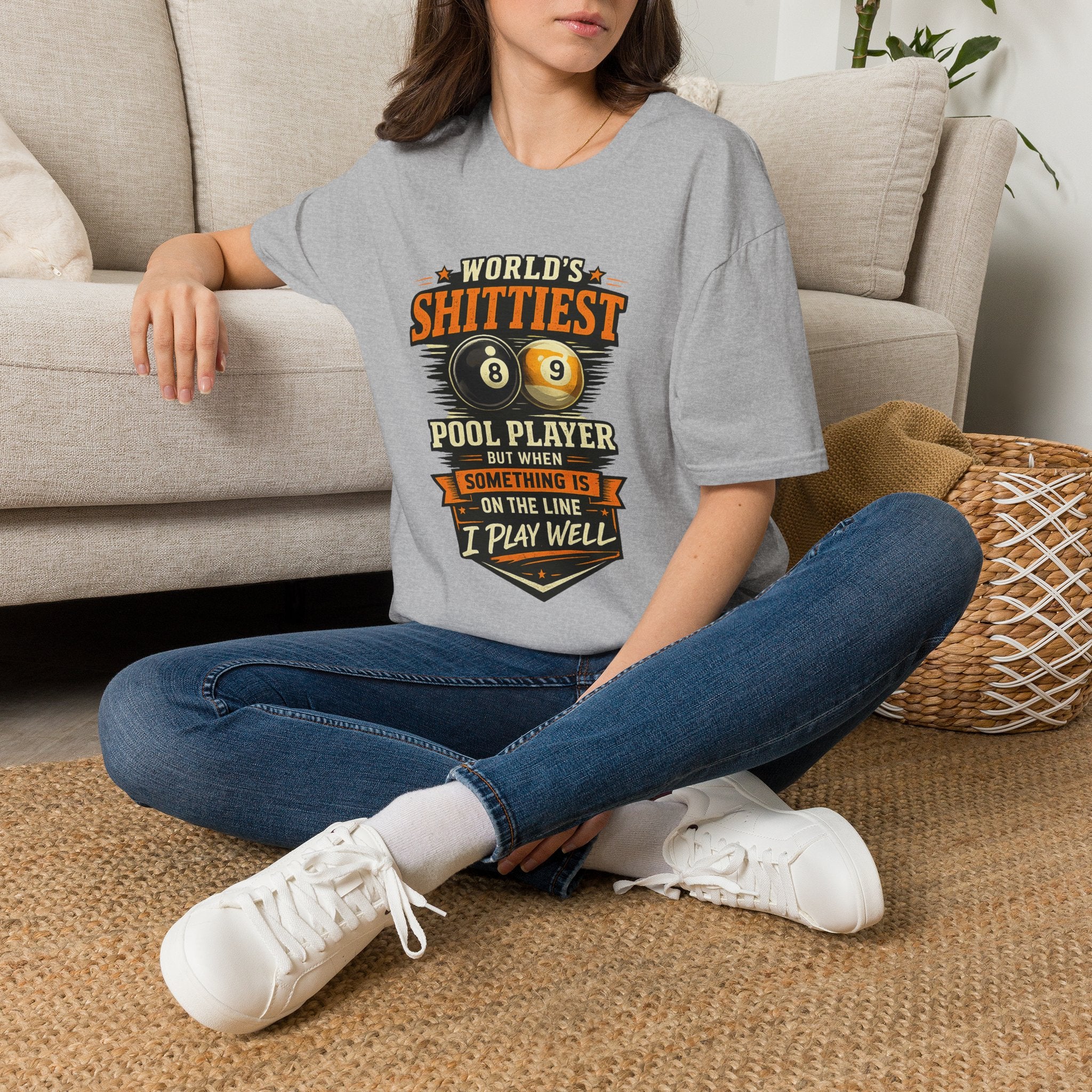 World’s Shittiest Pool Player Funny Billiards T-Shirt