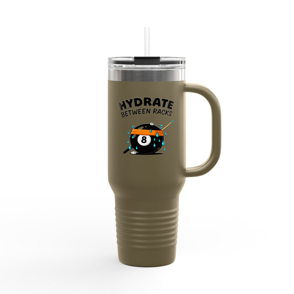 Hydrate Between Racks Billiards 40oz Insulated Travel Mug