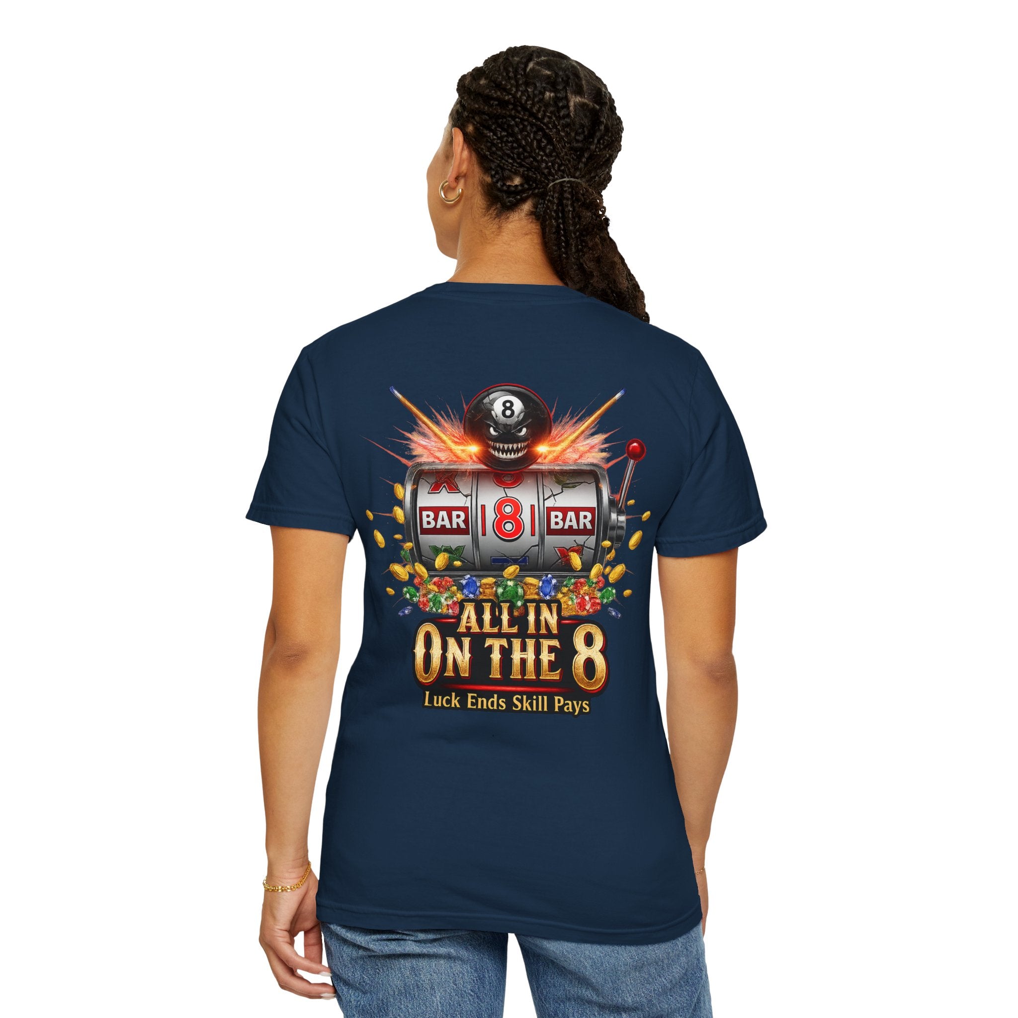 All In On The 8 Poker & Casino Billiards Mix Comfort Colors Tee
