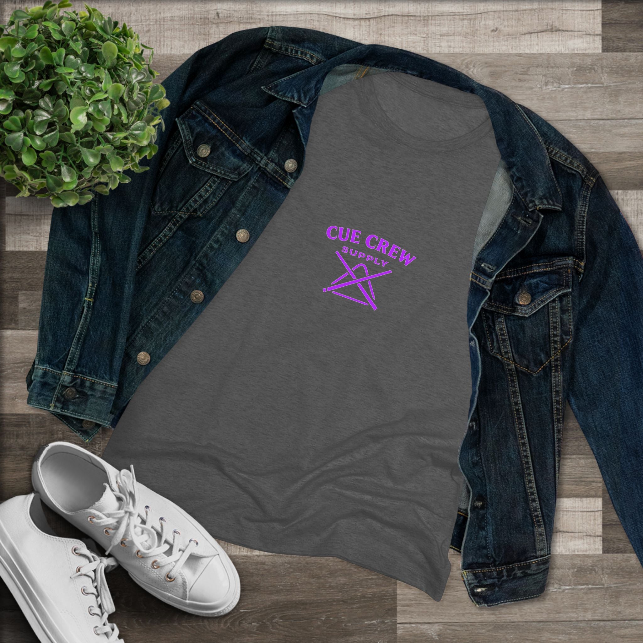 Cue Crew Ladies Next Level Women's Tri-Blend Tee
