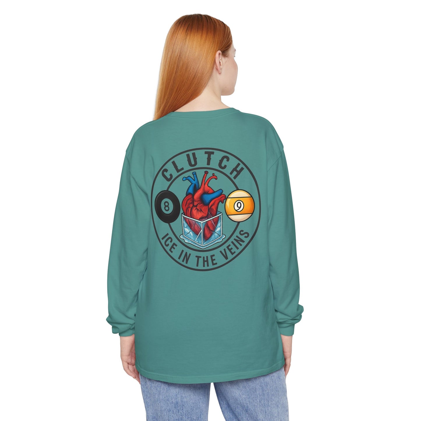Clutch Ice in the Veins V2 Comfort Colors Long Sleeve Tee