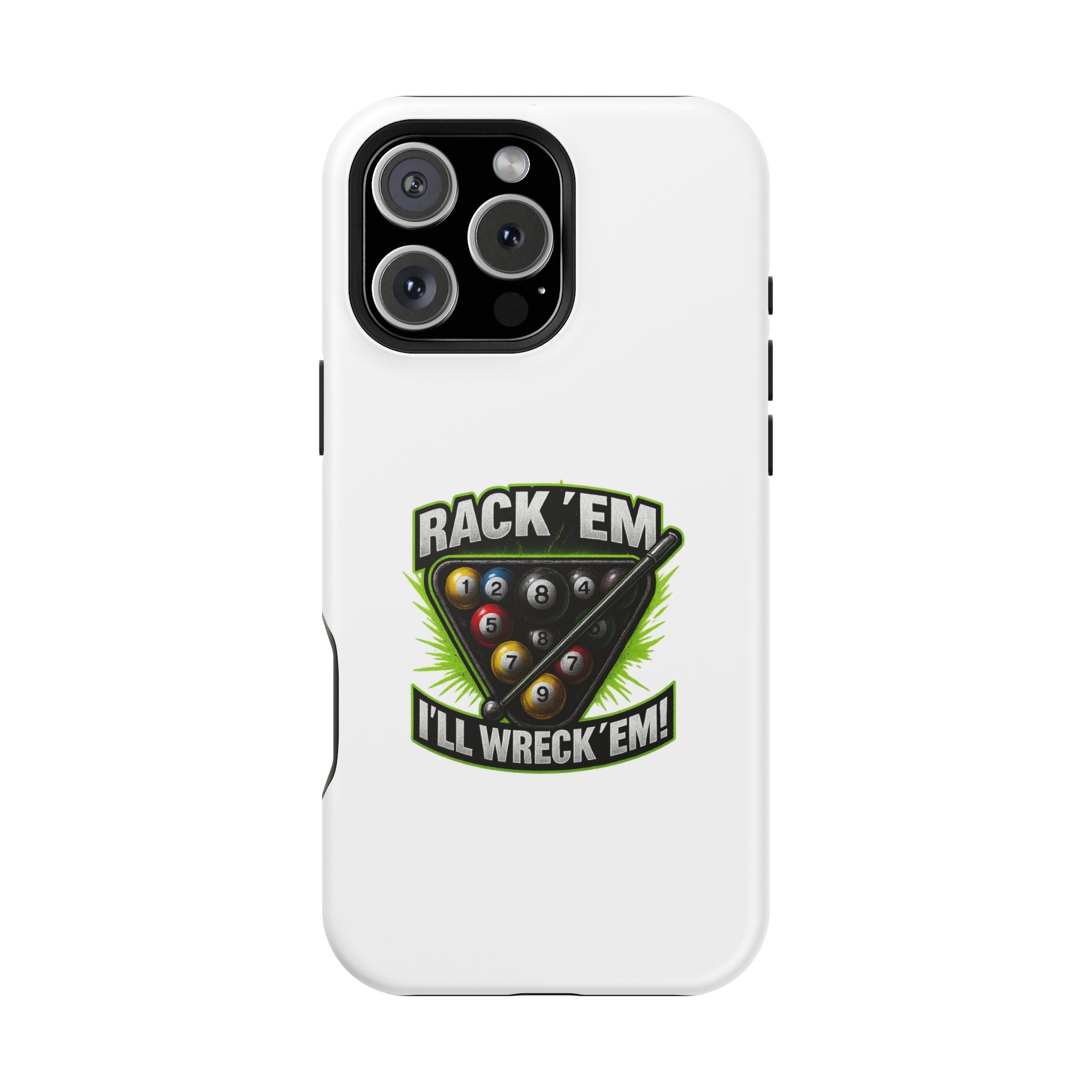 Magnetic Phone Case - Rack 'Em, I'll Wreck 'Em | Cool Custom Impact-Resistant Cases for Gamers & Pool Lovers, Perfect Gift for [...]