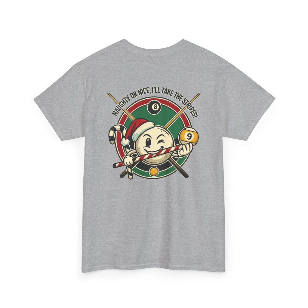 Naughty Or Nice, I'll Take The Stripes Gildan Billiards Tee