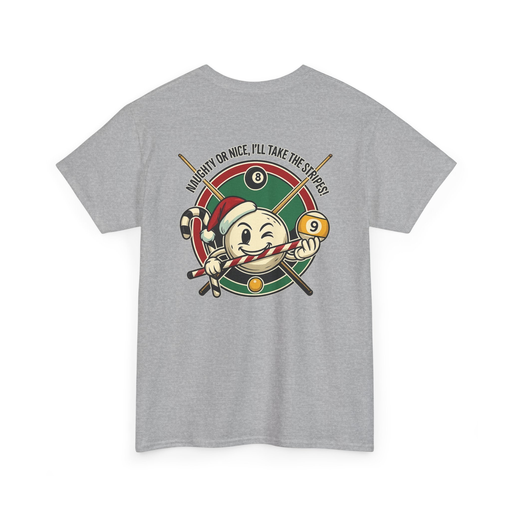 Naughty Or Nice, I'll Take The Stripes Gildan Billiards Tee