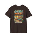 Pool Hall Paradise Tropical Billiards T-Shirt | Beach Bar Pool Player Graphic Tee | Front & Back Print