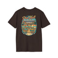 Pool Hall Paradise Beach Billiards T-Shirt V1 | Tropical Pool Player Graphic Tee | Front & Back Print