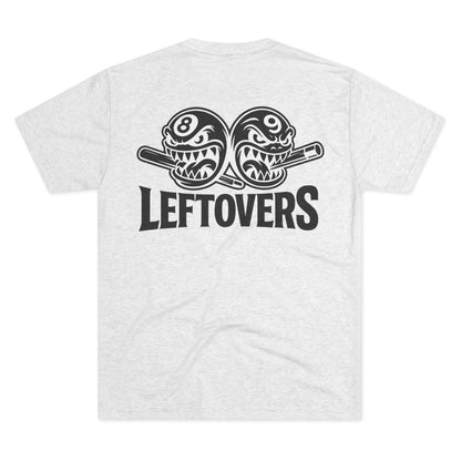 Leftovers Black Logo Chompers Next Level Tri-Blend Tee